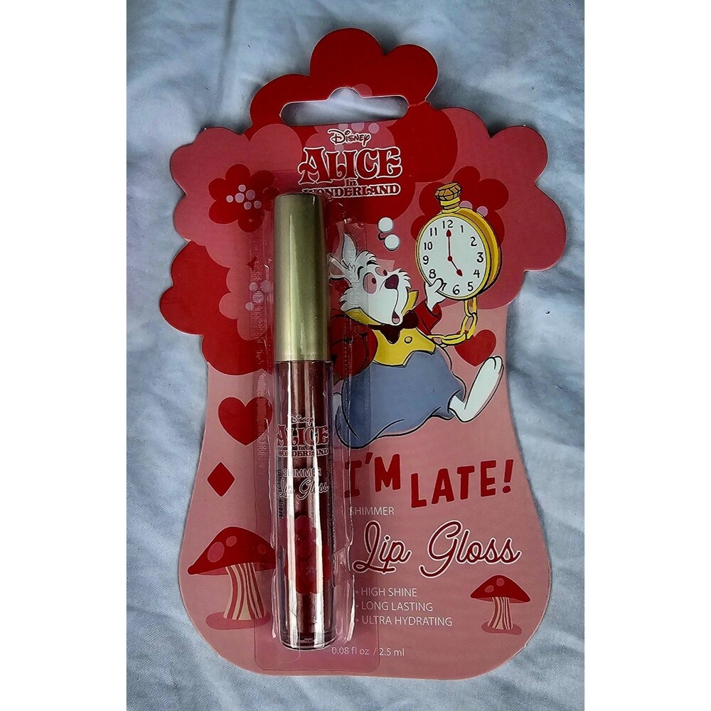 Alice In Wonderland Shimmer Lip Gloss Alcohol Free NEW